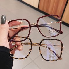 Red Glasses Frames For Women, Big Glasses Aesthetic, Glasses Women Fashion Eyeglasses, Cute Glasses Frames