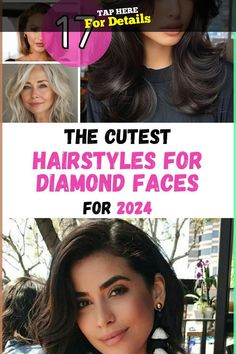 #hairstyle #diamond #face #hairstylediamondface Diamond Face Haircut Women, Hair Cuts For Diamond Faces, Short Hairstyle Women Diamond Face, Haircut For Diamond Face Shape For Women, Bangs For Diamond Face, Short Hair For Diamond Shape Face, Bangs For Diamond Face Shape, Diamond Shaped Face Haircut, Haircuts For Diamond Face Shape