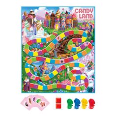 the candy land board game is shown