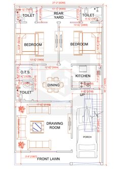 the floor plan for a house with three rooms