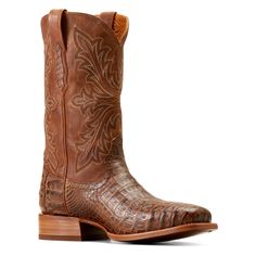 Western Leather Boots With Crocodile Pattern, Fitted Hand Tooled Boots For Rodeo, Hand Tooled Fitted Boots For Rodeo, Hand Tooled Fitted Boots For Western-themed Events, Fitted Western Boots With Crocodile Pattern, Ariat Boots, Mens Outfit Inspiration, Cowboy Style, Western Boot