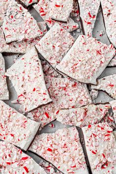 white chocolate and peppermint barkle crackers on a baking sheet