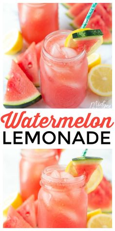 watermelon lemonade is the perfect summer drink to sip in and cool off