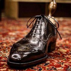 Handmade Black Calf Leather Classic Wingtip Shoes Oxford Dress Shoes on Storenvy Quality Leather Boots, Shoes Oxford, Wingtip Shoes, Custom Design Shoes, Oxford Dress Shoes, Oxford Dress, Beautiful Fashion, Small Businesses, Calf Leather