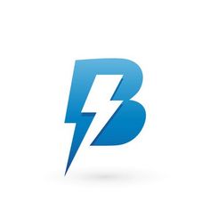 the letter b with a lightning bolt inside it