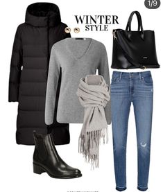 Black Puffer Outfit, Simple Fall Outfits Casual, Capsule Wardrobe Women, Look Boho Chic, Winter Attire, Trip Essentials, Winter Capsule Wardrobe, Road Trip Essentials, Wardrobe Style