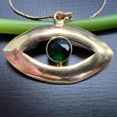 Handmade emerald green crystal evil eye pendant necklace with gold plated snake chain and lobster clasp closure. The evil eye represents spiritual protection and is a symbol of the third eye chakra. Wear it by itself or layer it with your favorite necklaces. This healing energy jewelry makes a perfect gift for healers, mentors, teachers, or a friend going through a spiritual awakening. Your order will arrive beautifully packaged in a jewelry box with a handwritten note and jewelry bag for storag Protection Talisman, Gift For Bestie, Spiritual Necklace, Energy Jewelry, Necklace Evil Eye, Necklace Emerald, Gold Snake Chain, Emerald Crystal, Evil Eye Pendant