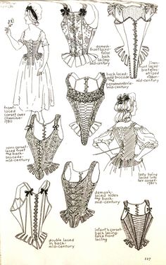 Rococo Stays, 18th Century Dress Pattern, Rokoko Fashion, 18th Century Drawing, 1700s Fashion, 1700 Fashion, 17th Century Fashion, Corset Sewing Pattern, Rococo Fashion