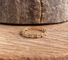 14k Gold Chain Ring, Cuban Link Ring, Thick Chain Curb Ring, Bold Chain Ring, Solid Gold Stacking Ring, Layering Minimalist Chain Link, Christmas, Valentine's Day Gift, Anniversary Gift, Gift For Her, Christmas, New Year, Mothers Day, Valentines Day, Anniversary, Birthday Gift, Fathers Day The Ring Details 💍 10K-14K-18K Yellow, Rose, White Gold 💍 Gold Colour Options; Yellow Gold, White Gold, Rose Gold ❤️ This 14k gold chain link ring is suitable gift for girlfriend, mom and her. You can even buy as a birthday gift for your friends or anniversary gifts, If you want to add a special note we can write for you and put to inside of package. We manufacture our jewelry pieces with carefully and after production we double checking in quality control department. Our main idea is keep our items fo Ring Layering, Chain Link Ring, Minimalist Chain, Gold Stacking Ring, Link Ring, Cute Engagement Rings, Ring Chain, Linking Rings, Gold Ring Stack