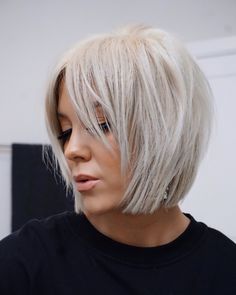 Roundface Shorthair, Κούρεμα Bob, Cute Short Haircuts, Choppy Bob Hairstyles, Layered Bob Hairstyles, Bob Hairstyles For Fine Hair, Short Bob Haircuts, Trending Hairstyles, Short Bob Hairstyles