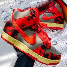 Nike Dunk Hi Sneakers New With Box Nike Red, Shoes Nike, Nike Dunk, Nike Dunks, Womens Shoes Sneakers, Nike Shoes, Nike Women, Shoes Sneakers, Size 6