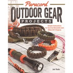 an outdoor gear book is shown on a table