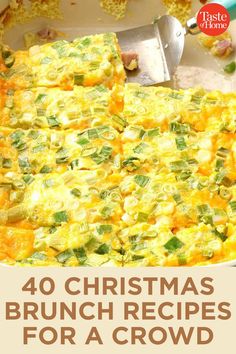 christmas brunch recipes for a crowd with text overlay that reads, 40 christmas brunch recipes for a crowd