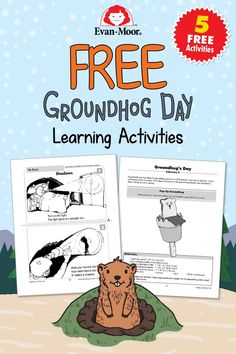 the free groundhog day learning activity for children to learn groundhogs and how to use