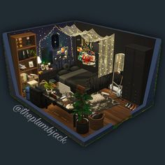 Sims 4 Game Room Ideas, Sims 4 Attic Bedroom, Sims Teenage Bedroom, Sims 4 Emo Bedroom, Sims 4 Grunge Bedroom, Sims 4 Inspiration Rooms, Sims 4 Teen Bedroom Ideas, Sims 4 Teen Boy Room, Sims Teen Room