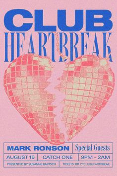 Roller Design, Music Flyer, Heart Break, Event Poster Design, All I Ever Wanted, Party Poster, Valentines Party, Event Flyer, Event Poster