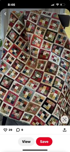 an image of a quilt that is being displayed on the app store's website