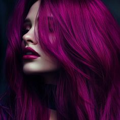 Magenta Hair Outfit, Magenta Hair Ombre, Magenta Hair Highlights, Purple And Magenta Hair, Magenta Pink Hair, Berry Pink Hair, Magenta Hair Dye, Magenta Hair Color, Aura Meaning