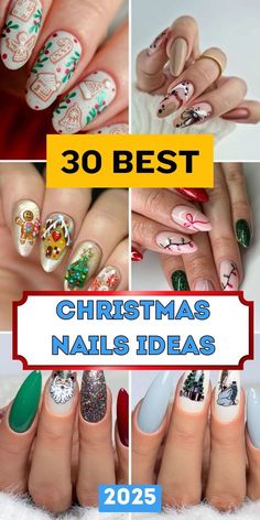 Acrylic And Gel Nails, Simple Christmas Nails, Christmas Nails Ideas, Square Nail, Christmas Nails Easy, Nail Type, Easy Style, Christmas Nail, Cute Teddy Bears