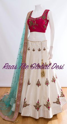 Wedding Chaniya Choli, Chaniya Choli Wedding, Global Desi, Simple Lehenga, Indian Clothing Store, Lehenga Gown