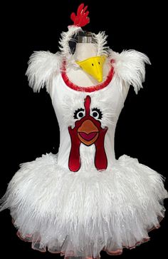 a dress made to look like a chicken