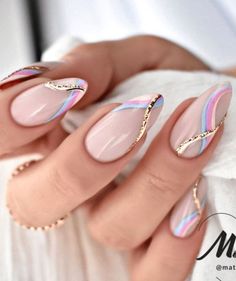 Unghie Sfumate, Colorful Nails, Classy Acrylic Nails, Chic Nails, Short Acrylic Nails, Nail Arts, Nail Polishes, Cute Acrylic Nails, French Manicure