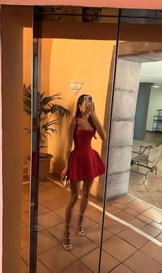 Red Short Homecoming Dresses, 21st Birthday Outfit, Women Party Dress, Fancy Short Dresses, Square Neck Mini Dress, Hot Prom Dress, Short Homecoming Dresses, Outfit Party