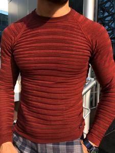 Claret Red, Color Code, Red Color, Color Coding, Long Sleeve Tshirt Men, Knitwear, Slim Fit, Wool, Mens Tshirts