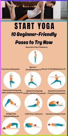 Discover how to start yoga with these 10 beginner-friendly poses! Whether you're looking for an easy yoga workout or simply want to learn essential poses, this guide will walk you through every step. Perfect for yoga beginners looking for a simple routine to follow. Yoga Workout Routine For Beginners, Yoga Poses For Beginners Men, Yoga Poses For Posture, Morning Yoga Routine For Beginners, Friendly Poses, Easy Yoga Poses For Beginners, Yoga Workout For Beginners, Poses To Try, Yoga Workout Routine