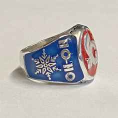 Sterling Silver Santa Claus Ring - Etsy Oval Enamel Signet Ring For Gift, Oval Enamel Signet Ring As Gift, Silver Enamel Collectible Ring, Collectible Silver Enamel Ring, Santa Belts, Santa Helper, Belt Accessories, Santa Claus, Statement Rings