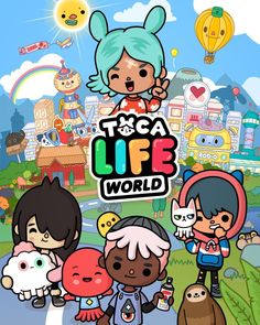 the cover art for toca life world