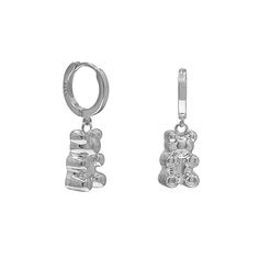 Introducing our 'Silver Bear Hoop Earrings', a delightful addition to your jewelry collection. These earrings feature sterling silver hoops adorned with charming bear pendants, plated with gleaming silver. Elevate your everyday style with these adorable earrings, perfect for adding a touch of whimsy to any outfit. Crafted with care, they are a must-have accessory for animal lovers and silver enthusiasts alike. To maintain the beauty and durability of your silver jewelry, it's recommended to clean it regularly. You can gently wipe the surface with mild soapy water and a soft cloth, then rinse with clean water and dry with a cloth. Avoid using hard brushes or abrasive materials to prevent scratching the surface. Additionally, avoid exposing your silver jewelry to chemicals such as perfumes, Silver Bear, June Birthstone Jewelry, Silver Jewelry Earrings, Bear Pendant, Pearl Jewellery Earrings, Men's Jewelry Rings, Evil Eye Jewelry, Eye Jewelry, Sterling Silver Hoops