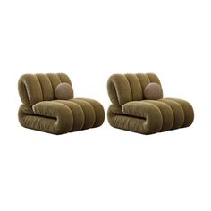 pair of lounge chairs in the style of paul mcc