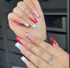 Nail Inspo Christmas, Christmas Nail Inspo, Christmas Nail, Blue Nails, Christmas Is, Around The Corner, Nail Tech, Red Nails, Christmas Nails