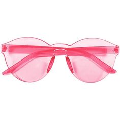 Classic sunglasses get a fresh update with this rimless design. The frames are translucent pink and make a fun addition to your party look or costume. Pink Plastic Rimless Sunglasses product details:  5.5in wide x 2.2in tall One size fits most For novelty use only Plastic Hot Pink Halloween, Coloured Sunglasses, Barbie Party Supplies, Frameless Sunglasses, Halloween Store, Pink Sparkly, Barbie Party, Classic Sunglasses, Summer Sunglasses