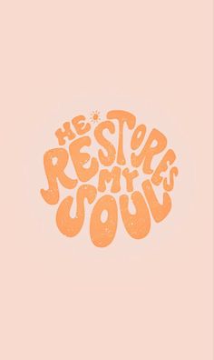 an orange and pink poster with the words, the reste is my soul