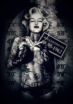 'No Words, Quote It' Building,creating,strong, positive,independent,women.. One quote at a time♡ Dark Disney Art, Marilyn Monroe Tattoo, Marilyn Monroe Artwork, Punk Disney Princesses, Punk Disney, Marilyn Monroe Art, Dark Disney, Twisted Disney, Chicano Art