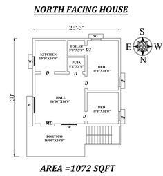 the north facing house floor plan