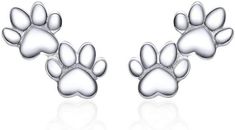 PRICES MAY VARY. Material: Solid 925 Sterling Silver, White gold plated. Nickel-free, Lead-free, Cadmium-free and Hypoallergenic, Long Time Wearing Keeps You a Good Health. Cute Paw Stud Earrings Size: 5mm * 11mm. Weight: 1g. Lightweight, easy to take in and out, yet stay securely in place Dog Paw Print Earrings, Dainty Dog Earrings, Puppy Earrings for Owners of All Dog Breeds, Dog Paw Earrings for Women. It is a good gift for your Lover, Mother, Coworkers and keep for yourself.Suitable for Moth Puppy Paw Print, Studs Piercing, Paw Print Earrings, Puppy Paw Prints, Puppy Paw, Gifts For Veterinarians, Dog Earrings, Animal Earrings