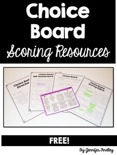 the choice board for second grade reading resources