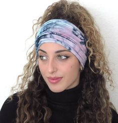 "This headband is SINGLE LAYER WITH RAW EDGES.                                              **Please read the item description before purchase** Important! Due to the tie dye color prints on the fabrics, each headband can shows a different colors on the headband, depending the fabric cut.. Our extra wide headbands are made from light, soft & stretchy mix spandex fabrics. It is multifunctional, non slip, single layer, raw edges, made for movement to be worn anytime, anywhere! Wear it during your yoga, Pilates, gym, dancing, running, riding a bike and any other workout. Great headpiece for summer, winter, college day or just for a bad hair days! Our extra-wide stretchy headbands measure approximately 10/15\" (forehead to the top of head) and around 20\" in circumference. (pictures shown 15\" Adjustable Sweatband Headband, Adjustable Cotton Sweatband Headband, Casual Adjustable Band Headwrap, Elastic Sweatband Headband, Cotton Sweatband Headwrap, Adjustable Blue Headwrap, Casual Blue Adjustable Headwrap, Blue Casual Headband, Mens Headband