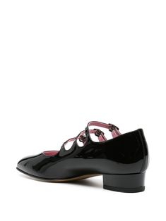 Ariana Mary-jane from CarelComposition: 100% Patent Leather (, 100% Leather) Carel Paris, Leather Mary Jane Flats, Patent Leather Ballet Flats, Ballerina Pumps, Gold Pumps, Zegna Shoes, Pink Pumps, White Pumps, Mary Jane Pumps