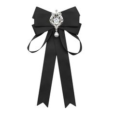 PRICES MAY VARY. Black Tie for Women: Womens tie is made of soft polyester, ribbons are hang down naturally; The layered design makes it delicate and shows off the feminine elegance well than the regular model Pre-Tied Bowtie Easy to Wear: The pin helps you put bow tie on shirt quickly; The bow tie measures 4.53 x 9.06 in, which is the perfect size to match your outfit without overpowering it Men's Bow Tie for Formal Occasions: Mens can match the bowties with suit for wedding/banquet/concert, wh Black Bowtie, Ties For Women, Suit For Wedding, Womens Outfit, Feminine Elegance, Tie For Women, Women Tie, Black Bow Tie, Wedding Banquet