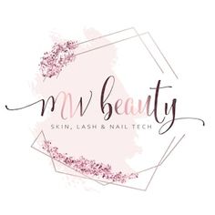 the logo for nv beauty skin, lashes and nail tech's new website