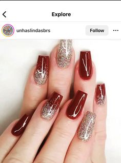 Maroon Nail Extensions, Traditional Nails, Mehroon Nails Art, Engagement Nails For Bride, Gel Nails For Bridesmaids, Wedding Nail Art Design For Bride Indian, Burgundy Wedding Nails Brides, Red Nails Design Ideas Classy, Nude Nail Extensions