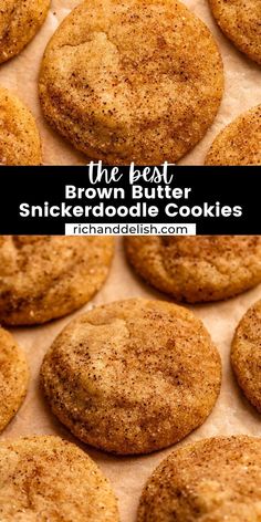 These incredible brown butter snickerdoodle cookies are rolled in cinnamon sugar and have a chewy center and a crispy exterior. Organic Cookie Recipes, Snickerdoodle Cookies No Egg, Snickerdoodle Cookies Crispy, Easy Amazing Cookie Recipes, Cookie Butter Snickerdoodles, Bakery Snickerdoodle Cookies, Crumble Cookie Oatmeal Copycat Recipe, Browned Butter Snickerdoodles, Best Snickerdoodle Recipe