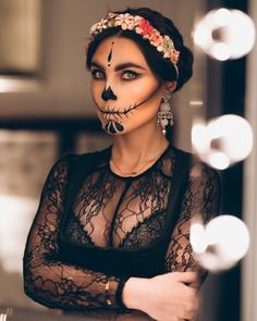 Beautiful Halloween Makeup, Sugar Skull Halloween