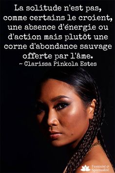 a woman with braids in her hair is looking at the camera and has an interesting quote on it