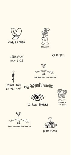 Coldplay Tattoo Ideas by @mikinoelle Small Coldplay Tattoo, Songs Lyrics Tattoo, Music Related Tattoos Minimalist, Yellow Song Tattoo, Tattoos Lyrics Songs, Tattoo Ideas Music Unique, Song Tattoo Designs, Coldplay Paradise Tattoo, Coldplay Tattoo Ideas Song Lyrics