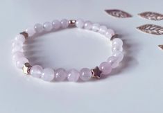 Star Bracelets, Crystals Rose Quartz, Make A Wish Bracelet, Make Your Own Bracelet, Bracelet Wedding, Rose Quartz Bracelet, Blue Sodalite, Bracelet Crystal